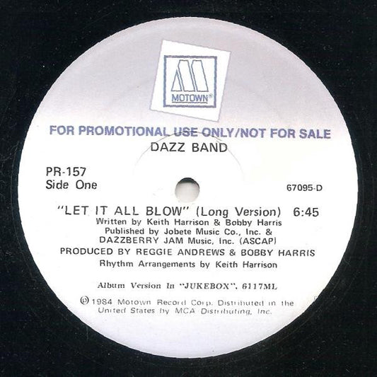 Dazz Band : Let It All Blow (12", Promo)