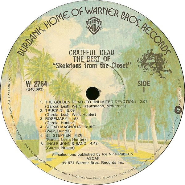 The Grateful Dead : The Best Of The Grateful Dead: Skeletons From The Closet (LP, Comp, RP, Win)