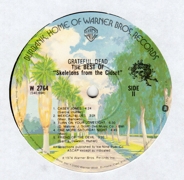 The Grateful Dead : The Best Of The Grateful Dead: Skeletons From The Closet (LP, Comp, RP, Win)