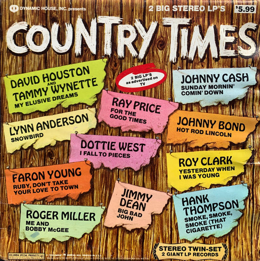 Various : Country Times (2xLP, Comp)