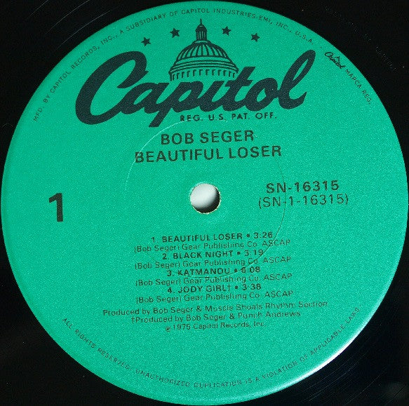 Bob Seger : Beautiful Loser (LP, Album, RE, Bar)