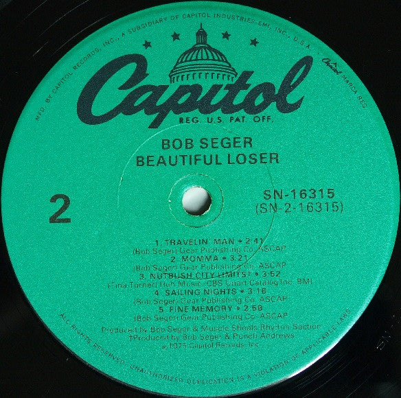 Bob Seger : Beautiful Loser (LP, Album, RE, Bar)