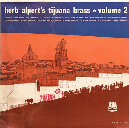 Herb Alpert & The Tijuana Brass : Volume 2 (LP, Album, Tan)