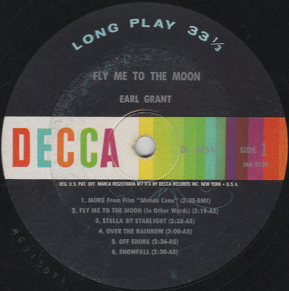 Earl Grant : Fly Me To The Moon (LP, Album, Mono, Glo)