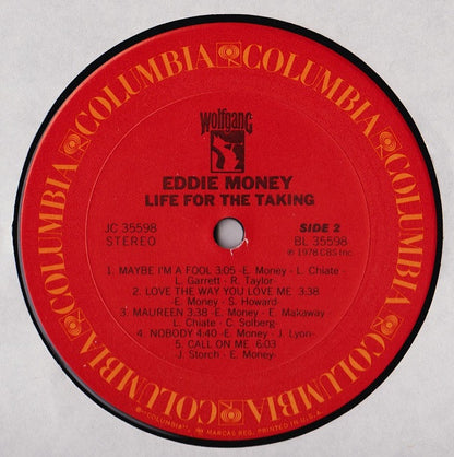 Eddie Money : Life For The Taking (LP, Album)