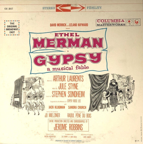 Ethel Merman : Gypsy - A Musical Fable (LP, Album)