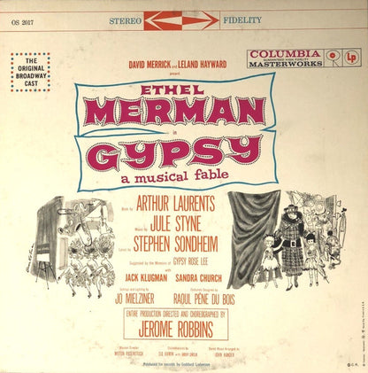 Ethel Merman : Gypsy - A Musical Fable (LP, Album)