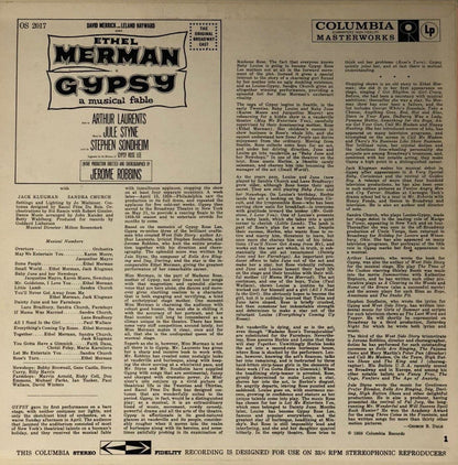 Ethel Merman : Gypsy - A Musical Fable (LP, Album)