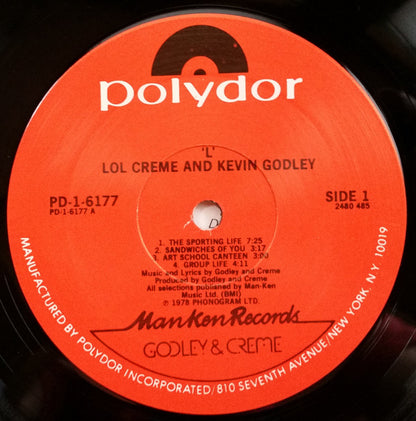 Godley & Creme : L (LP, Album, PRC)
