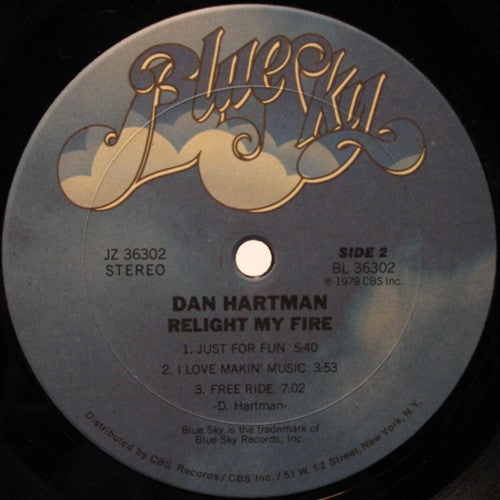 Dan Hartman : Relight My Fire (LP, Album, Pit)