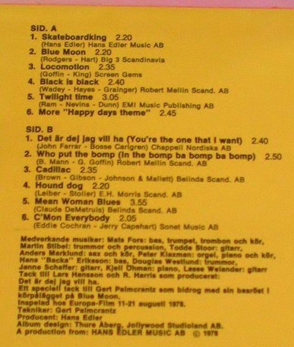 Hans Edler : Jukebox Graffiti No. 2 (LP, Album)