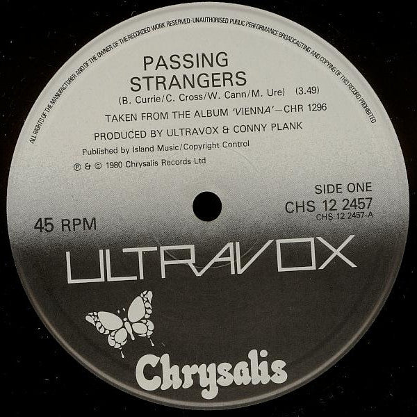 Ultravox : Passing Strangers (12", Single)