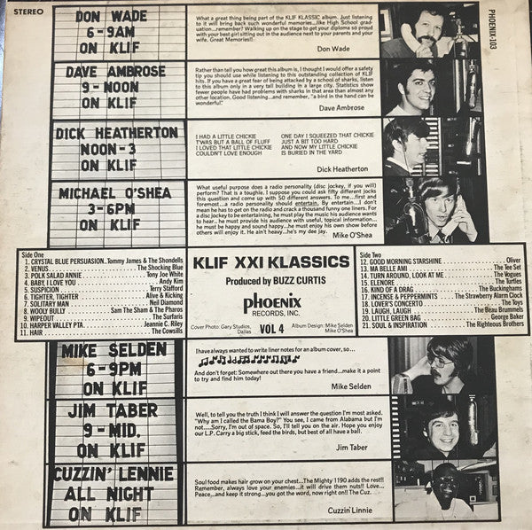 Various : KLIF 21 Klassics Vol. IV (LP, Comp)