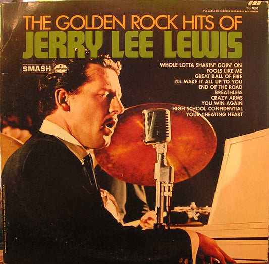 Jerry Lee Lewis : The Golden Rock Hits Of Jerry Lee Lewis (LP, Album, RE, 10-)