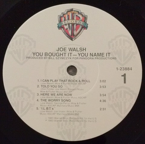 Joe Walsh : You Bought It - You Name It (LP, Album, Jac)