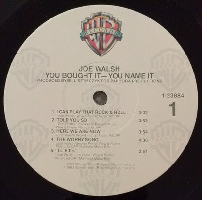 Joe Walsh : You Bought It - You Name It (LP, Album, Jac)