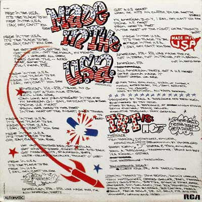 Interboro Rhythm Team : Made In The U.S.A. (American XTC) (12")