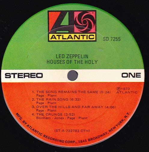 Led Zeppelin : Houses Of The Holy (LP, Album, Gat)