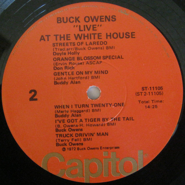 Buck Owens : "Live" At The White House (LP, Album)