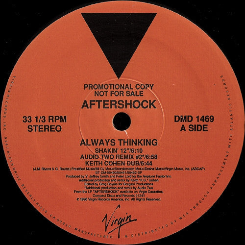 Aftershock : Always Thinking (12", Promo)