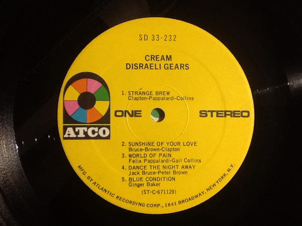 Cream (2) : Disraeli Gears (LP, Album)