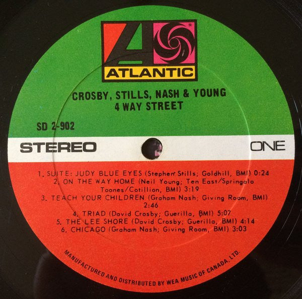 Crosby, Stills, Nash & Young : 4 Way Street (2xLP, Album, RP, Gat)