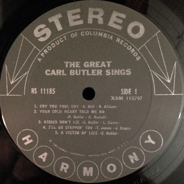 Carl Butler : The Great Carl Butler Sings (LP, Album)
