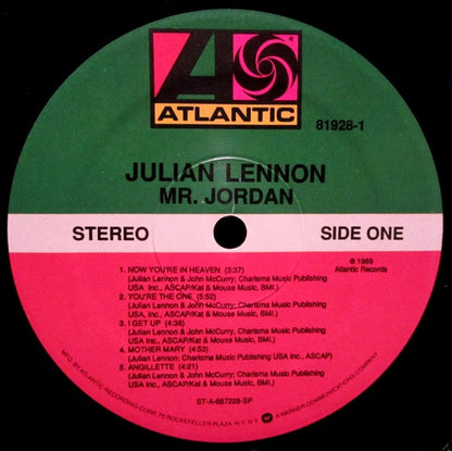 Julian Lennon : Mr. Jordan (LP, Album)
