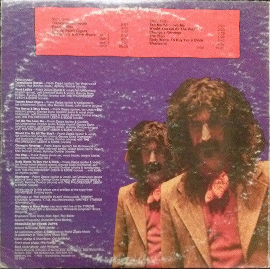 Frank Zappa : Chunga's Revenge (LP, Album, San)