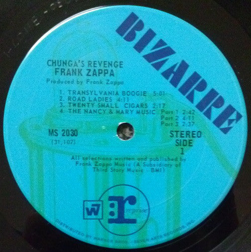 Frank Zappa : Chunga's Revenge (LP, Album, San)