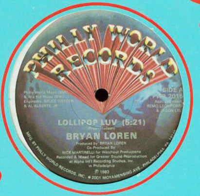 Bryan Loren : Lollipop Luv (12")