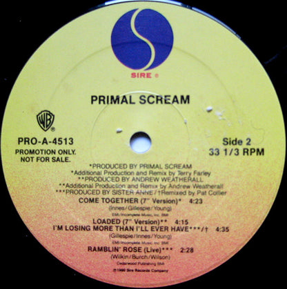 Primal Scream : Come Together (12", Promo)