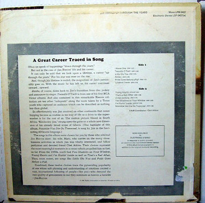 Jim Reeves : Up Through The Years (LP, Comp, Mono)