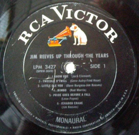 Jim Reeves : Up Through The Years (LP, Comp, Mono)