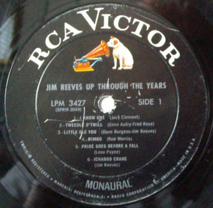 Jim Reeves : Up Through The Years (LP, Comp, Mono)
