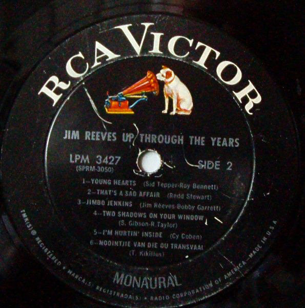 Jim Reeves : Up Through The Years (LP, Comp, Mono)