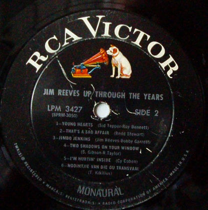 Jim Reeves : Up Through The Years (LP, Comp, Mono)