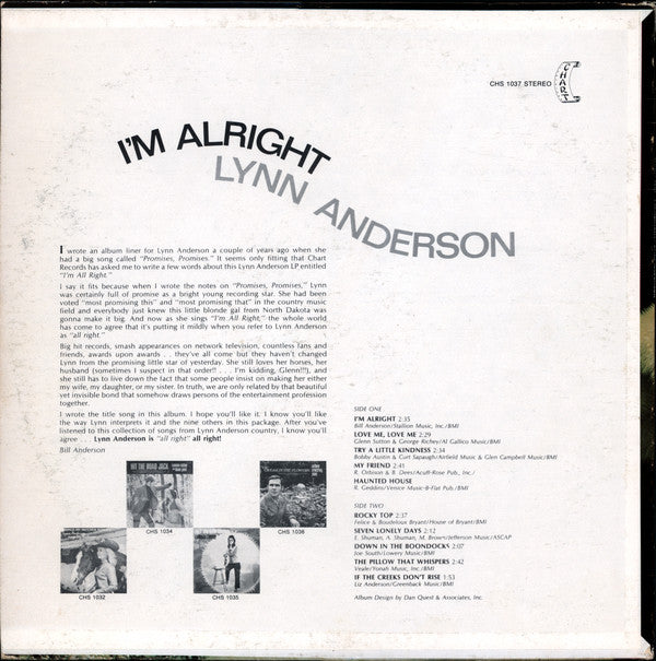 Lynn Anderson : I'm Alright (LP, Album)