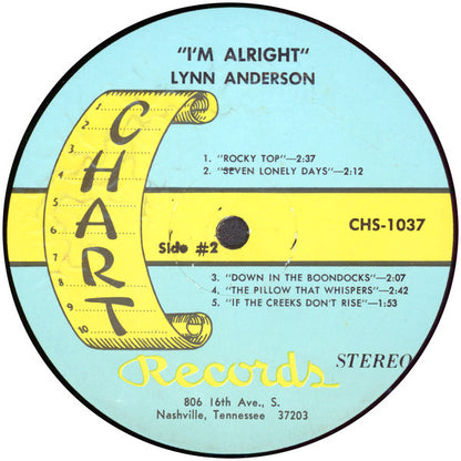 Lynn Anderson : I'm Alright (LP, Album)