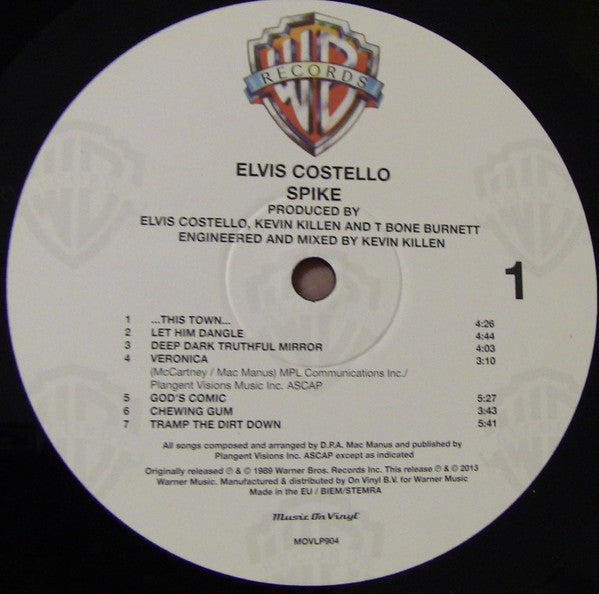 Elvis Costello : Spike (LP, Album, RE)