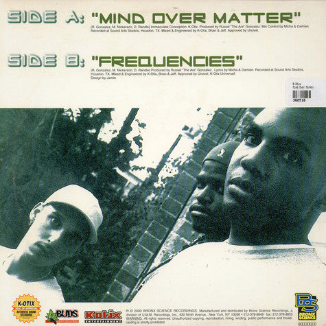 K-Otix : Mind Over Matter / Frequencies  (12")