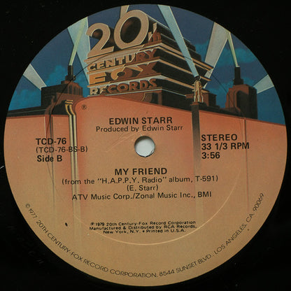 Edwin Starr : H.A.P.P.Y. Radio (12", Gol)
