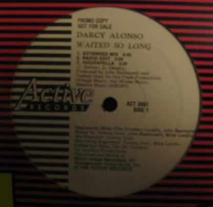 Darcy Alonso : Waited So Long (12", Promo)