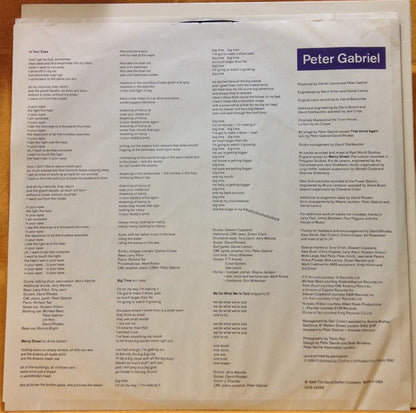 Peter Gabriel : So (LP, Album, Club, RCA)