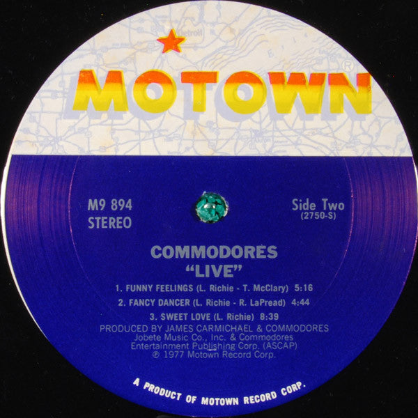 Commodores : Live! (2xLP, Album)