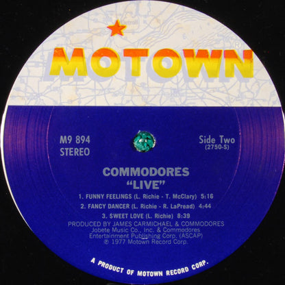 Commodores : Live! (2xLP, Album)