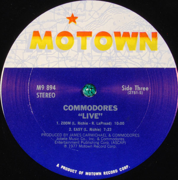 Commodores : Live! (2xLP, Album)