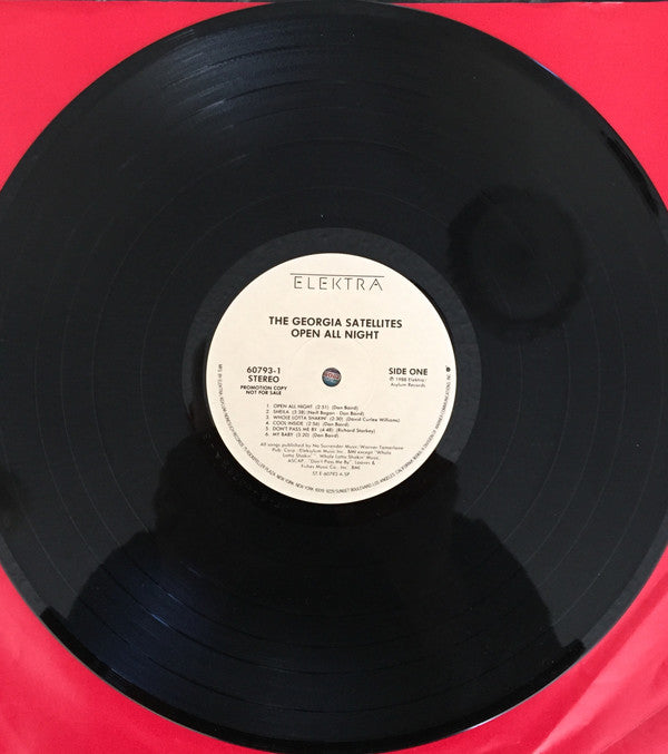 The Georgia Satellites : Open All Night (LP, Album, Promo)