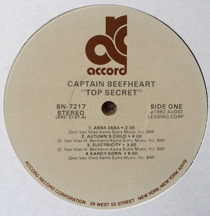 Captain Beefheart : Top Secret (LP, Comp)
