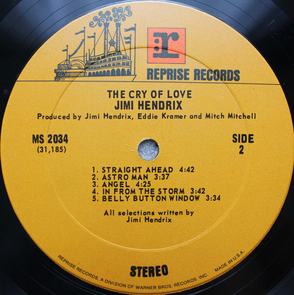 Jimi Hendrix : The Cry Of Love (LP, Album, Ter)